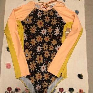 Seea Girls NEW Sample OOAK Hermosa Surfsuit Swimsuit Rashguard Daisy Sz 14 🌻